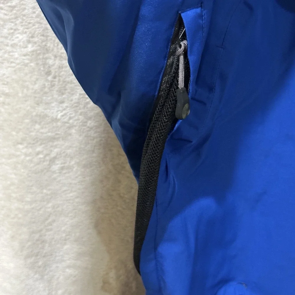 Brooks‎ Brothers Mens Large Country Club Prosport Jacket Zip Blue No Hood Vents